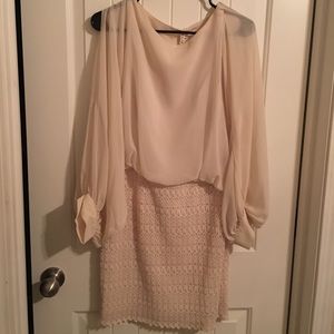 Cream Point Dress